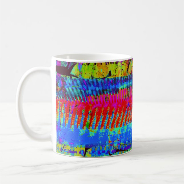 Taza de café abstracta "Massive Capital V2" (Izquierda)