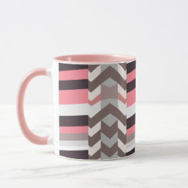 Taza de café abstracta rosa
