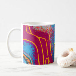 Taza De Café Abstracto aborigen Art Vol. 01