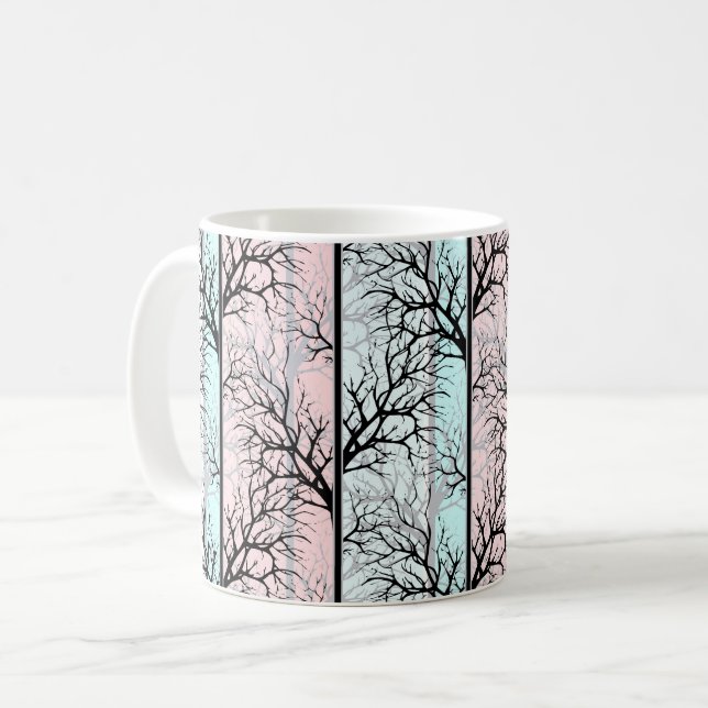 Taza De Café Abstracto, árboles (Anverso izquierdo)