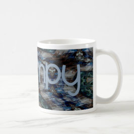Taza De Café Abstracto azul Grampy
