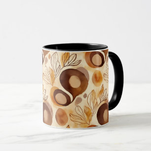 Taza de café Abstracto Botánico – Colores Suaves d