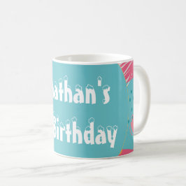 Taza De Café Abstracto Colorido Personalizado