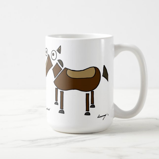 Taza De Café Abstracto de Horse Mug (Derecha)