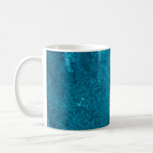 Taza De Café abstracto de textualidad azul abstracto, arte, dec