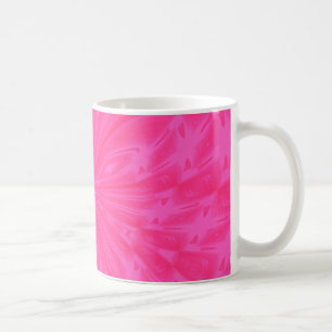 Taza De Café Abstracto mariposa brillante café rosa Mug