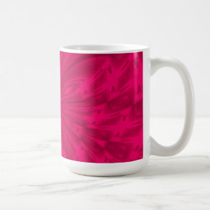 Taza De Café Abstracto mariposa frambuesa café rosa tazón