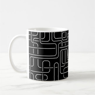 Taza De Café Abstracto Negro