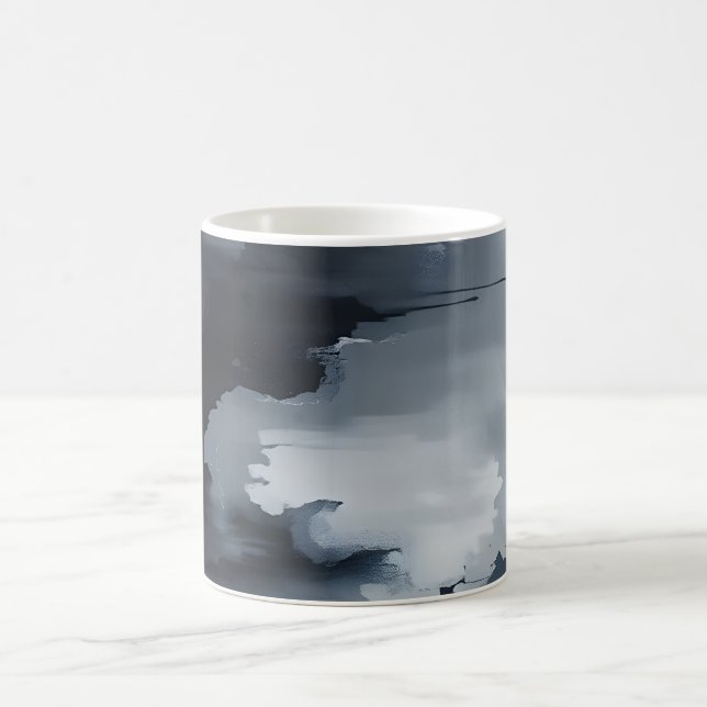 Taza De Café Abstracto Oscuro (Centro)