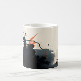 Taza De Café Abstracto Oscuro