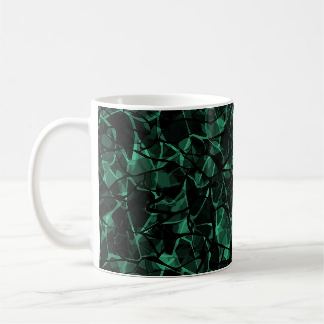 Taza De Café abstracto verde (Izquierda)