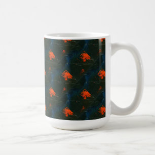 Taza De Café Abstrato de diseño de barrido de "Swamp Fire #7 Ti