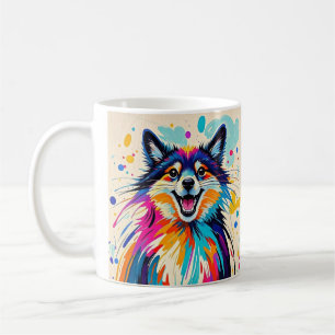 Taza De Café Abstrato oso lindo divertido arte animal feliz