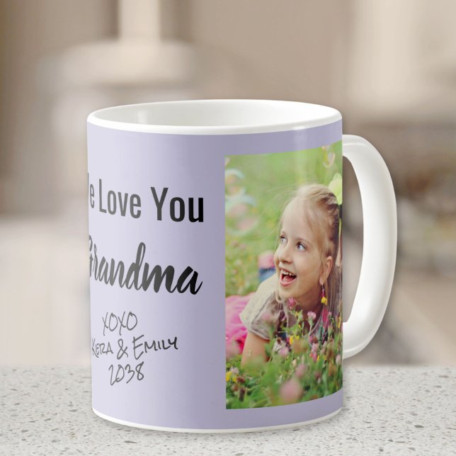 Taza De Café Abuela 2 fotos morado (Subido por el creador)