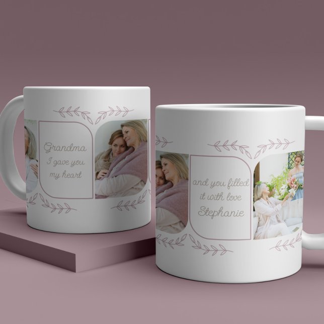 Taza De Café Abuela 3 Foto vertical Palabras amorosas Femininas (Subido por el creador)