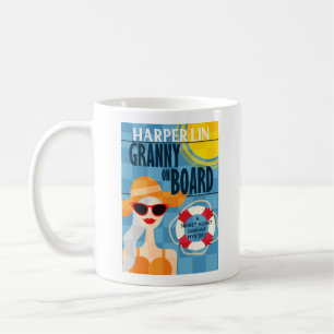 Taza De Café Abuela a bordo por Harper Lin Book Cover Mug