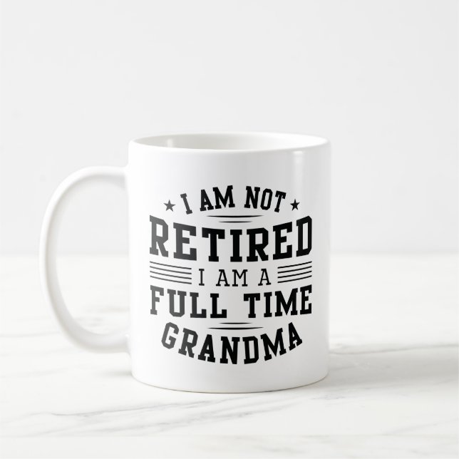 Taza De Café Abuela a tiempo completo (Izquierda)