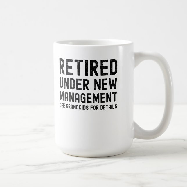 Taza De Café abuela abuelo jubilado padres día de madre (Derecha)