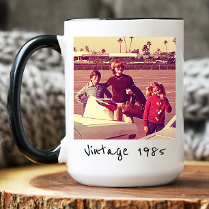 Taza De Café Abuela Abuelo Mamá Papá Estilo Vintage Personaliza