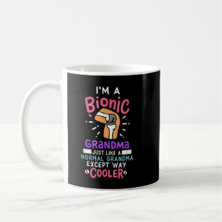 Taza De Café Abuela biónica de reemplazo de rodilla después de 