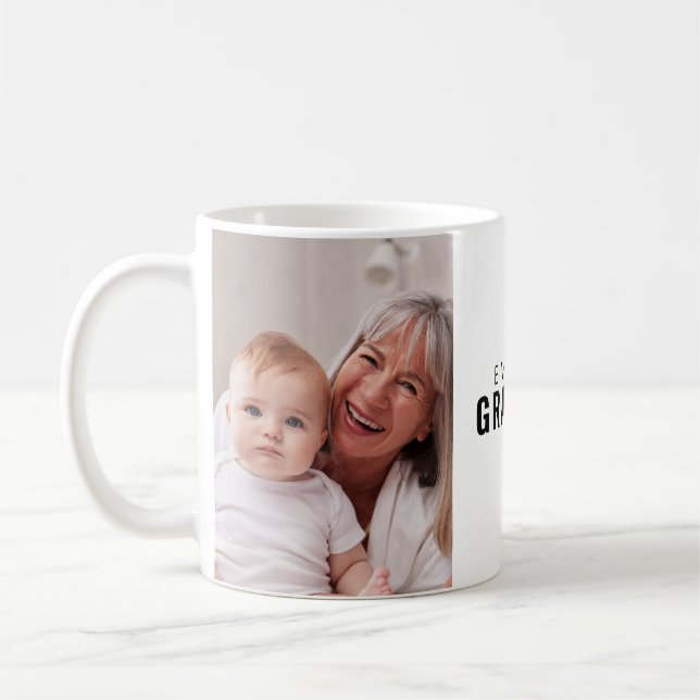 Taza De Café Abuela Blanco Negro 2 Foto (Izquierda)