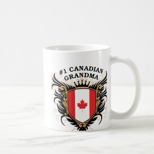Taza De Café Abuela canadiense del número uno