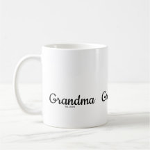 Abuela con letra negra establecida