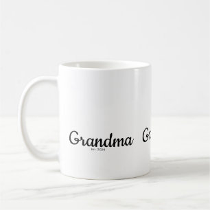 Taza De Café Abuela con letra negra establecida