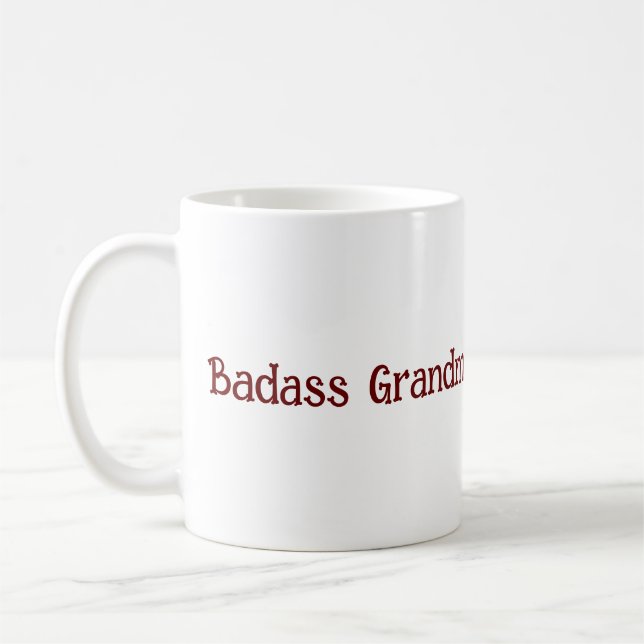 Taza De Café Abuela de Badass (Izquierda)
