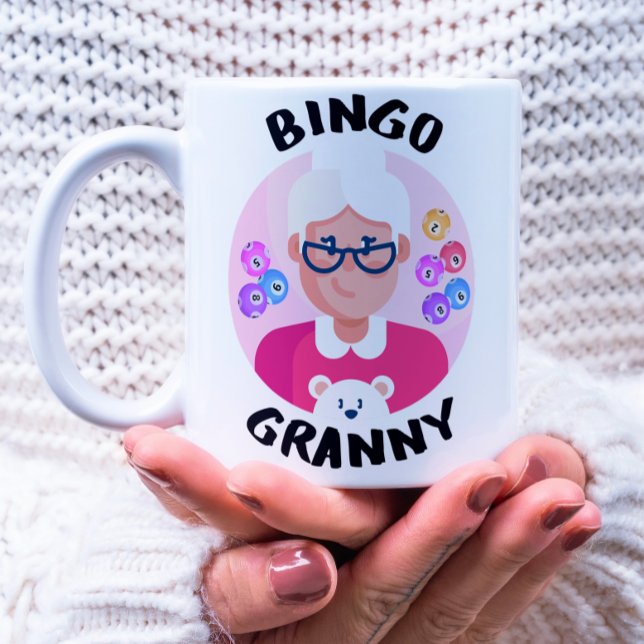 Taza De Café Abuela de Bingo | Graciosa abuela bingo (Subido por el creador)