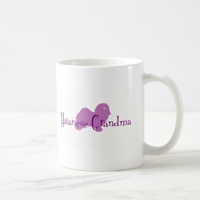 Taza De Café Abuela de Havanese (Derecha)