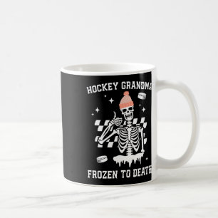 Taza De Café Abuela de hockey Jugadora de hockey sobre hielo co