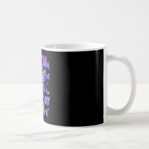Taza De Café Abuela de la niña cumpleañera familia mariposa