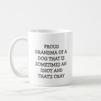Taza De Café Abuela de perro, personalizada con foto y nombre