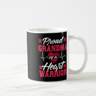 Taza De Café Abuela De Un Guerrero Del Corazón Concienciación D