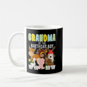 Taza De Café Abuela Del Barrio De Animales De La Granja De Naci