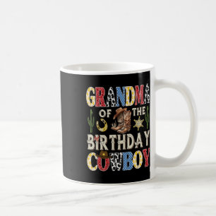 Taza De Café Abuela Del Cowboy De Cumpleaños Rodeo Occidental