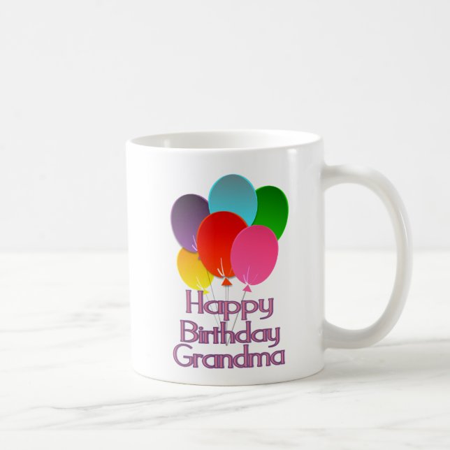 Taza De Café Abuela del feliz cumpleaños (Derecha)