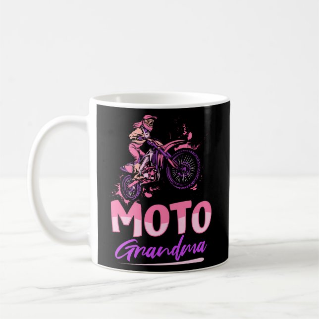 Taza De Café Abuela Dirt Bike - Mx Supermoto Dirt Biking G (Izquierda)
