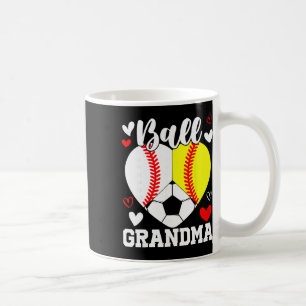 Taza De Café Abuela divertida fútbol de softball Byll Bysebyll