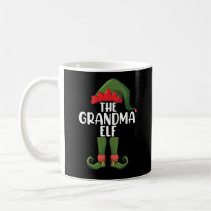 Taza De Café Abuela Elfo Grupo Familiar de Navidad Partido de C