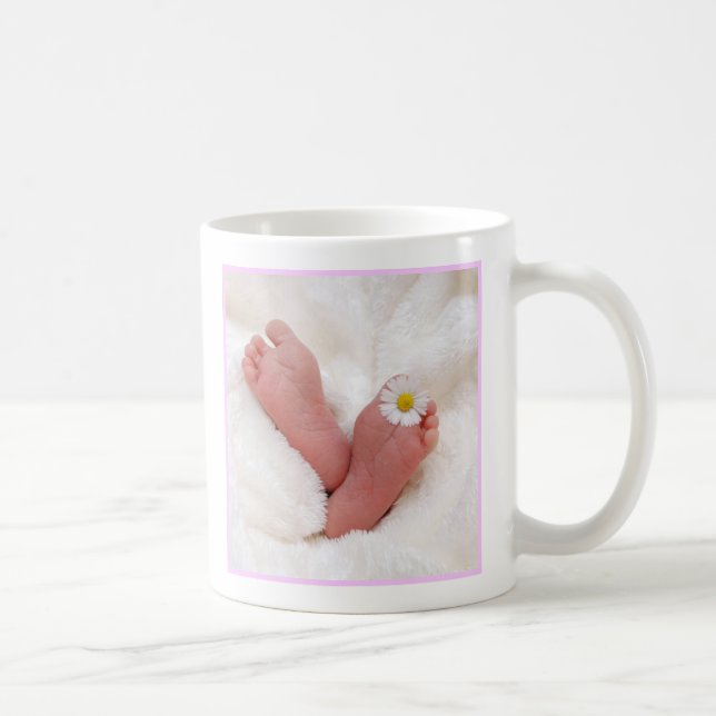 Taza De Café Abuela En Espera De Invitación Rosa Foto Personali (Derecha)