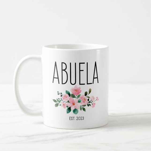 Taza De Café Abuela Est 2023, Abuelos Invitación España (Izquierda)