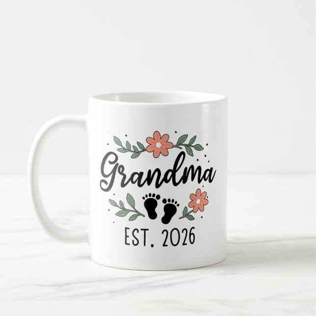 Taza De Café Abuela Est 2026 - Anuncio de Embarazo (Izquierda)