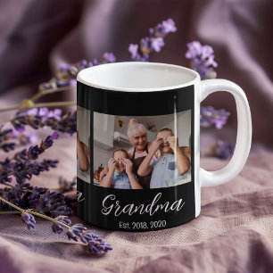 Taza De Café Abuela Est. Escritura blanca 3 foto