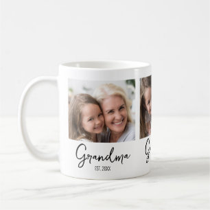 Taza De Café Abuela establecida año 3 fotos personalizables