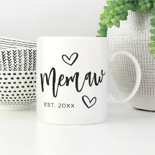 Taza De Café Abuela establecida en el año de Memaw