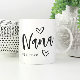 Taza De Café Abuela establecida en el Año Nana