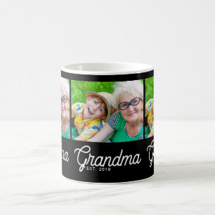 Taza De Café Abuela Estableció Escritura Negra 3 Foto