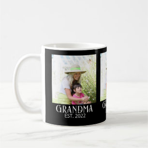 Taza De Café Abuela Estableció Escritura Negra 3 Foto
